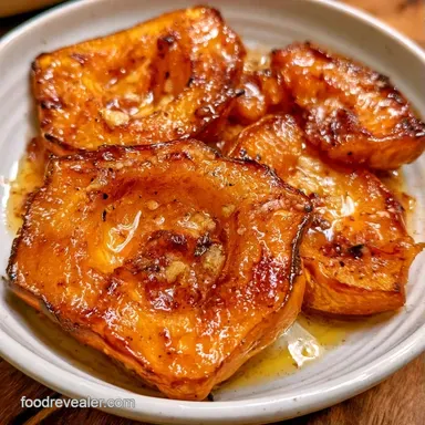 Garlic Stuffed Acorn Squash for 4 Servings Recipe Card