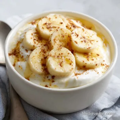 Healthy Banana Pudding with Greek Yogurt in 10 Minutes Recipe Card