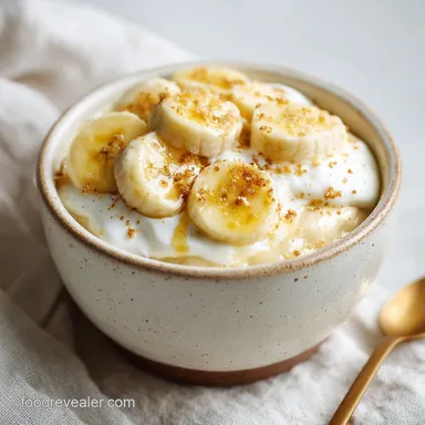 Healthy Banana Pudding with Greek Yogurt in 10 Minutes