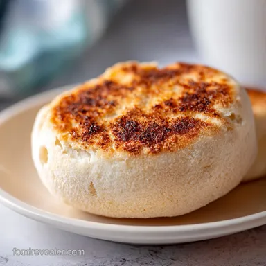 English Muffins Recipe for 13 Servings with Crisp Exterior Recipe Card