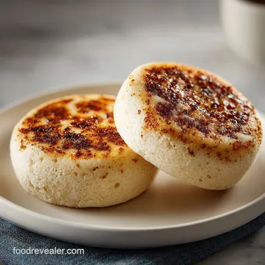 English Muffins Recipe for 13 Servings with Crisp Exterior