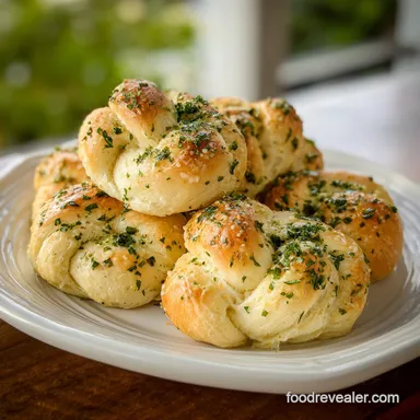 Homemade Garlic Knots with Double Glaze Recipe Card
