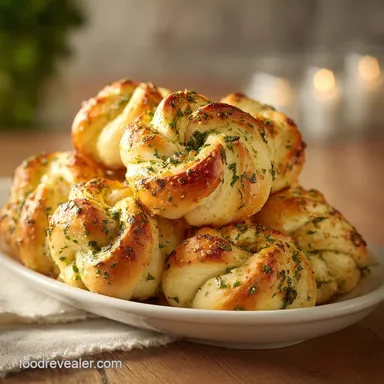 Homemade Garlic Knots with Double Glaze