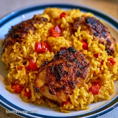 Chicken Paella for 8 Servings Recipe Card