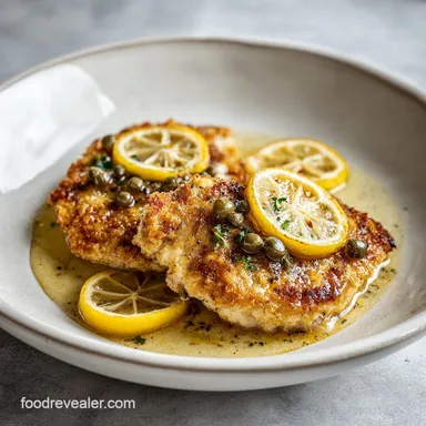 Lemon Chicken Piccata Recipe for 4 Servings