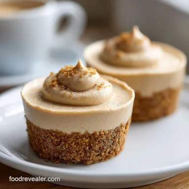 Mini Coffee Cheesecake Recipe for 12 Recipe Card