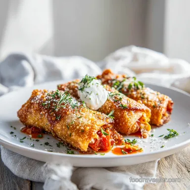 Nacho Egg Rolls Recipe in 30 Minutes Recipe Card