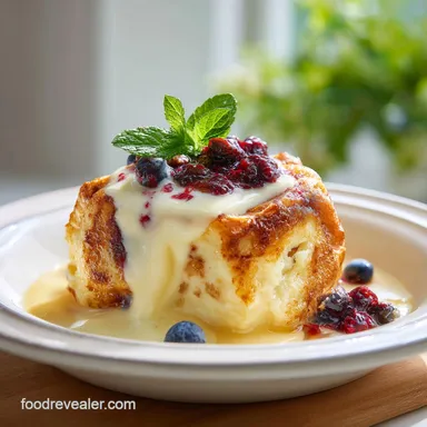 New Orleans Bread Pudding Recipe with Coconut Praline Sauce for 12 Servings Recipe Card