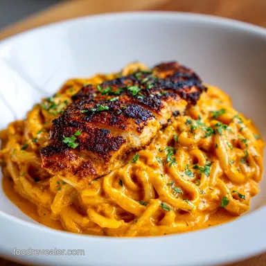 One-Pot Cajun Chicken Alfredo: Creamy Recipe Card