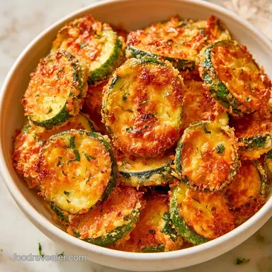 Crispy Parmesan Baked Zucchini Recipe Card