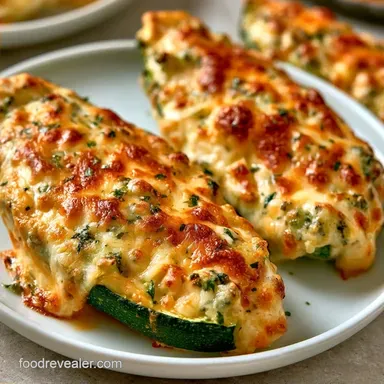 Parmesan Zucchini Boats for 4 Servings