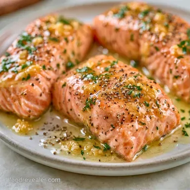 Perfect Oven Baked Salmon in 20 Minutes Recipe Card