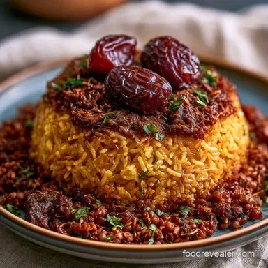 Persian Lentil Rice for 6 Servings Recipe Card