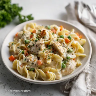 Classic Chicken Pot Pie Pasta in 35 Min