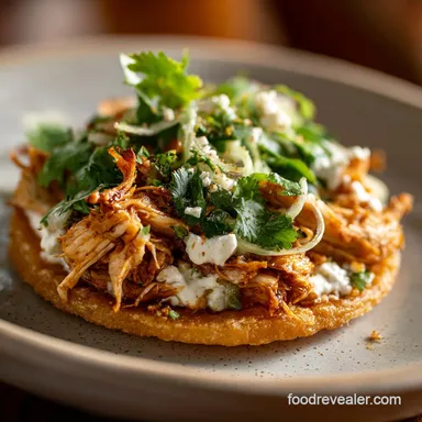Rotisserie Chicken Tostadas in 15 Minutes Recipe Card