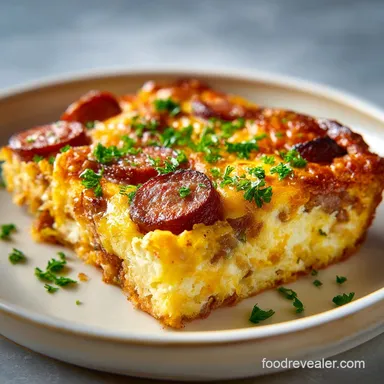 Sausage Breakfast Casserole for 10 Servings
