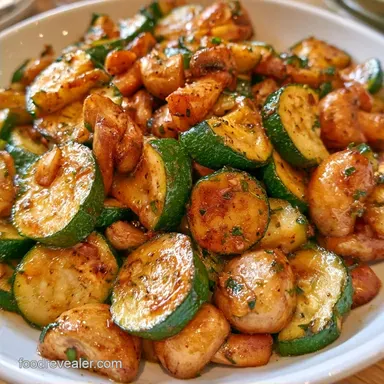 Sauteed Zucchini and Mushrooms for 4