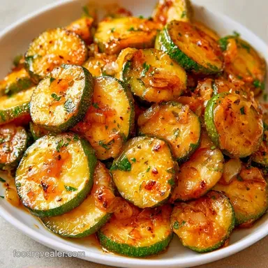 Saut&eacute;ed Zucchini and Onions in 15 Minutes Recipe Card