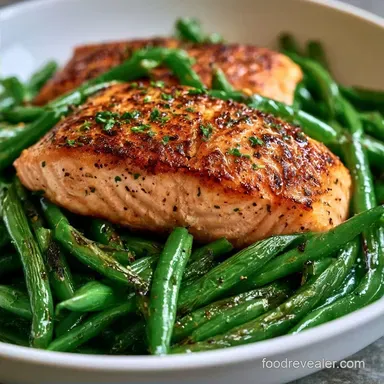 Salmon with Green Beans in 25 Minutes