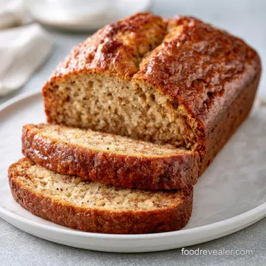 Simple Moist Banana Bread with Sour Cream Recipe Card