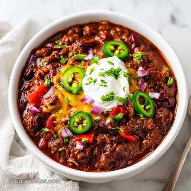 Slow Cooker Chili Recipe for 8 Servings: Rich and Hearty