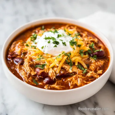 Cream Cheese Chicken Chili in 4 Hours for 6 Servings