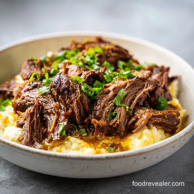 Mississippi Pot Roast Slow Cooker for 7 Servings Recipe Card