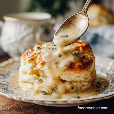 Biscuits and Gravy Recipe in 45 Minutes for 6 Servings Recipe Card
