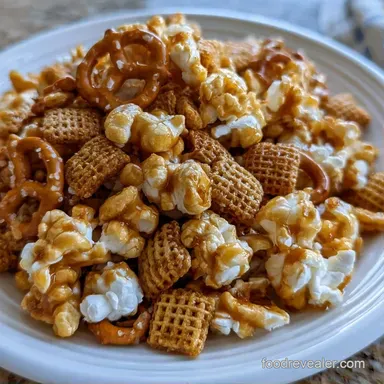 Sweet Party Popcorn Mix in 15 Minutes Recipe Card