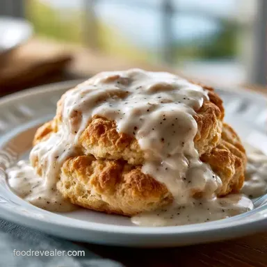 Vegan Biscuits and Gravy in 35 Minutes Recipe Card