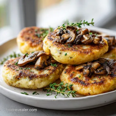 Vegan Stuffed Potato Cakes: Crispy