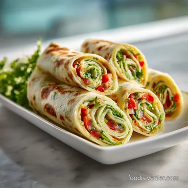 Vegetable Tortilla Roll Ups in 15 Minutes