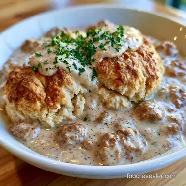 Vegetarian Biscuits and Gravy in 30 Min Recipe Card