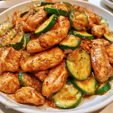 Zucchini Stir Fry with Chicken