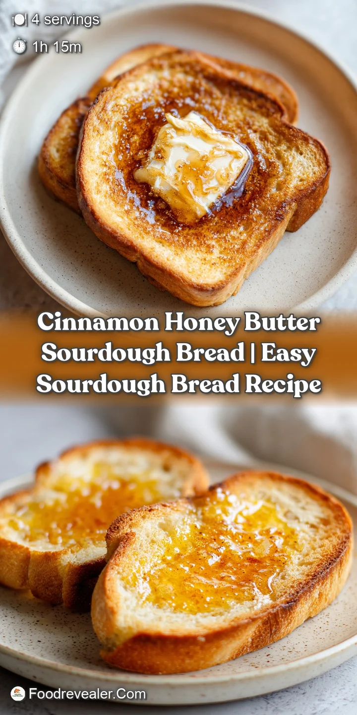 Macro shot of glistening amber honey and melted butter seeping into the toasted, airy crumb of golden bread.