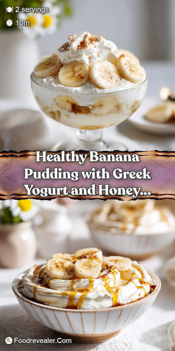 Close-up of velvety, pale yellow banana pudding with visible streaks of creamy yogurt and crunchy graham cracker pieces.