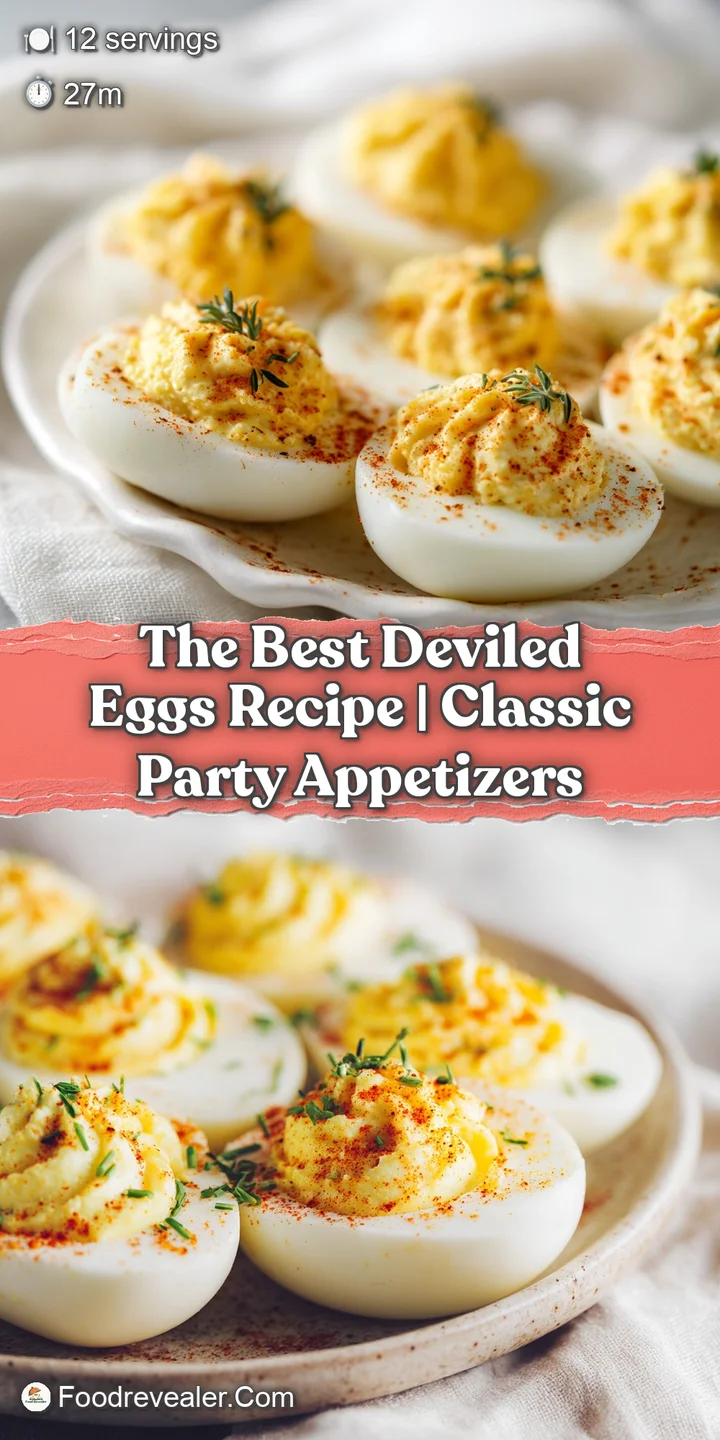 A creamy, pale yellow deviled egg filling peaks from a perfectly white egg white cup, dusted with red paprika.