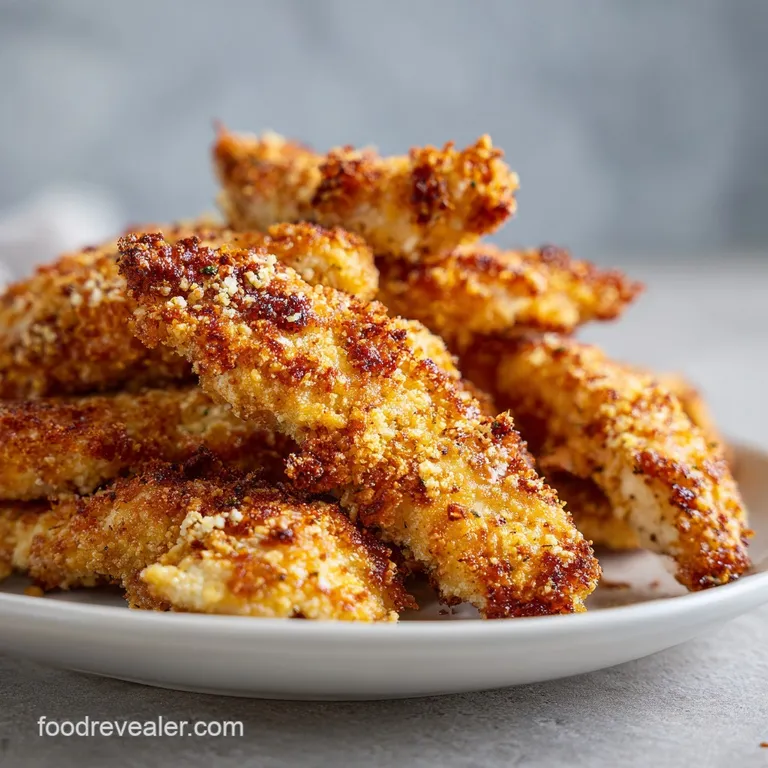 Parmesan Crusted Air Fryer Chicken Tenders