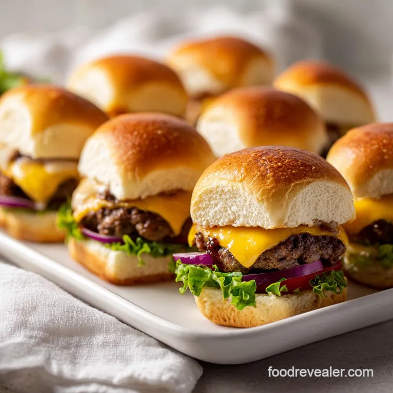 Cheeseburger Sliders: Baked and Beefy