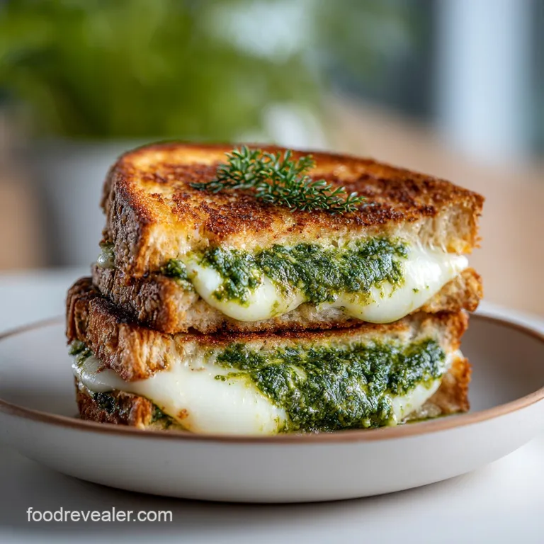 Best Pesto Grilled Cheese: Ultra Crispy