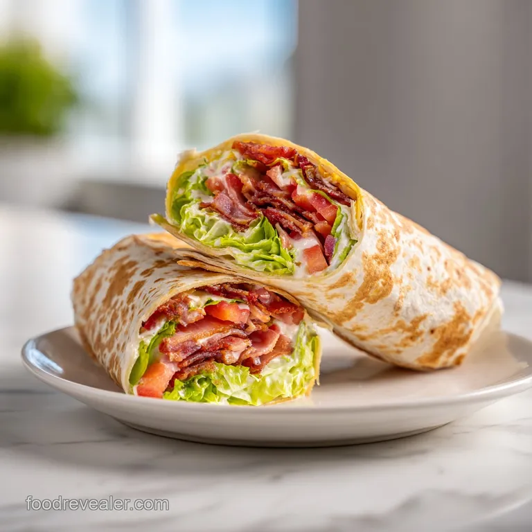 BLT Wrap with Secret Sauce: Crisp & Tangy