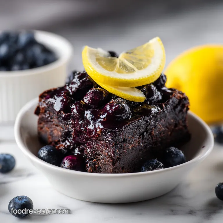 Blueberry Lemon Brownies: Zesty and Fudgy