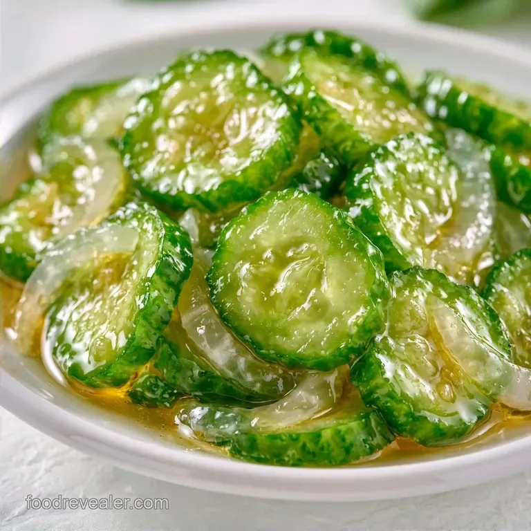 Bread and Butter Pickles with Cider Vinegar
