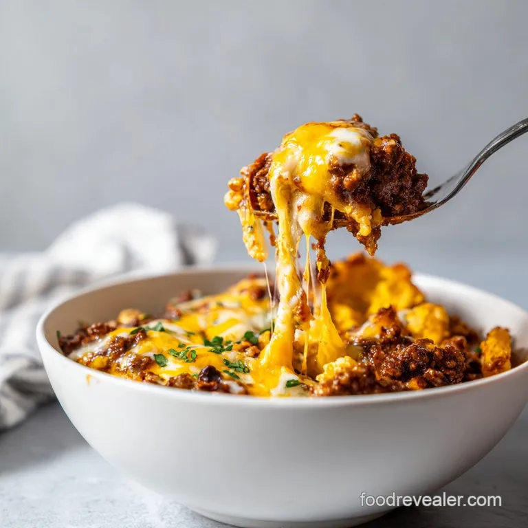 Cheesy Low Carb Taco Casserole: With Ground Beef