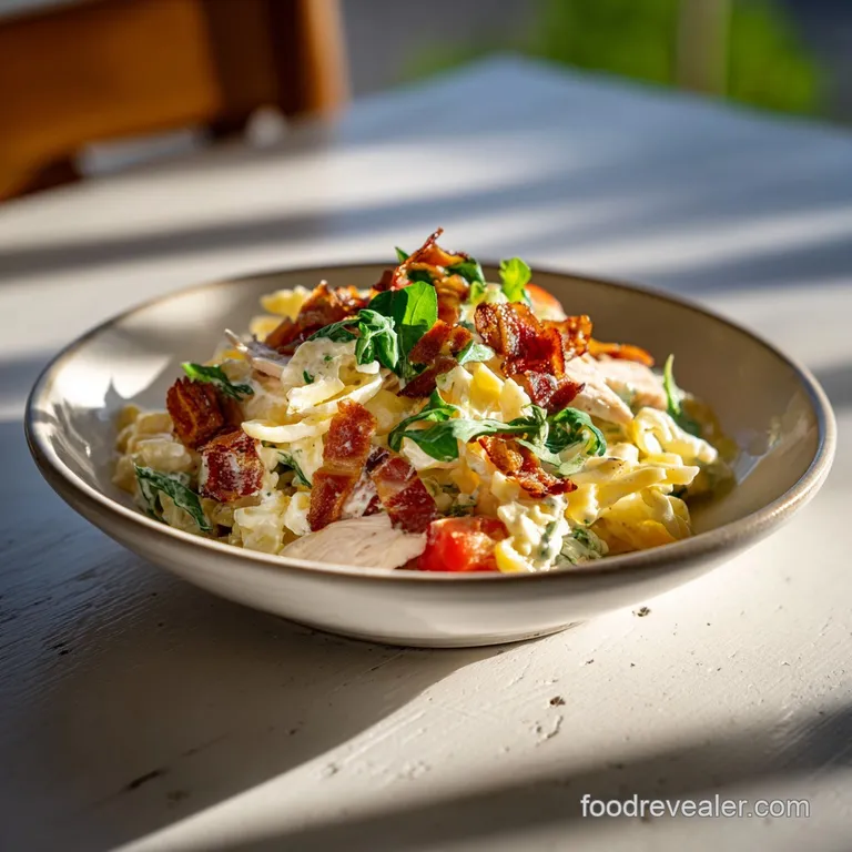 Chicken Club Pasta Salad: High Protein Twist