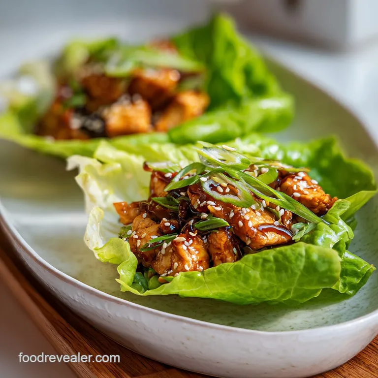 Chicken Lettuce Wraps: Savory and Crunchy