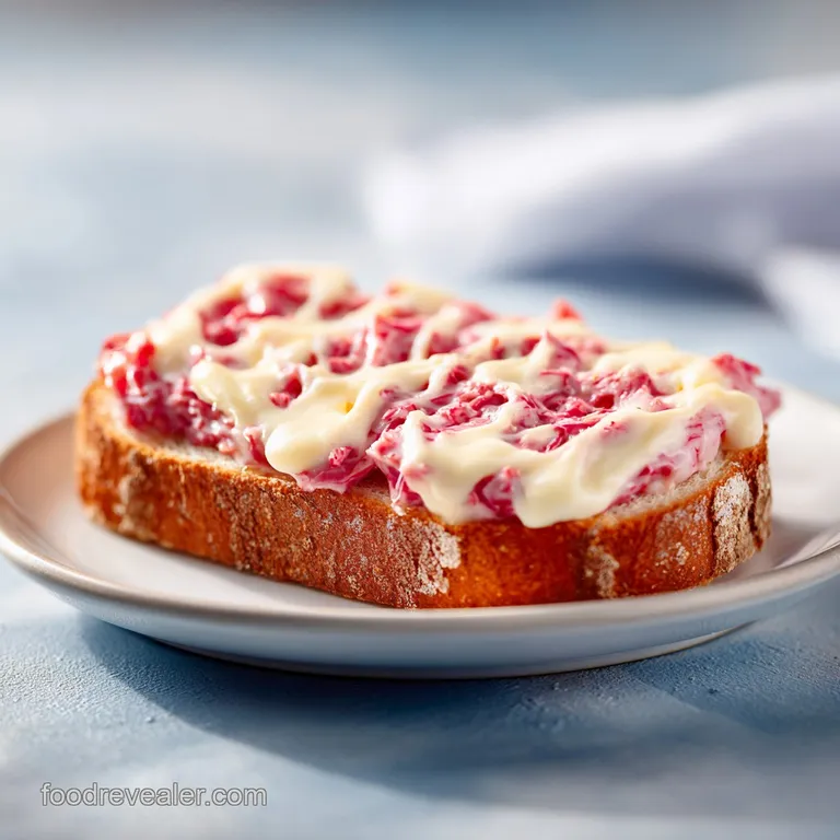 Buttery toast triangles topped with steaming, savory chipped beef and fresh parsley, artfully plated on a clean white plate.