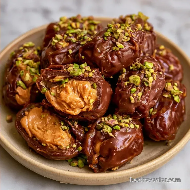 Healthy Chocolate Peanut Butter Dates