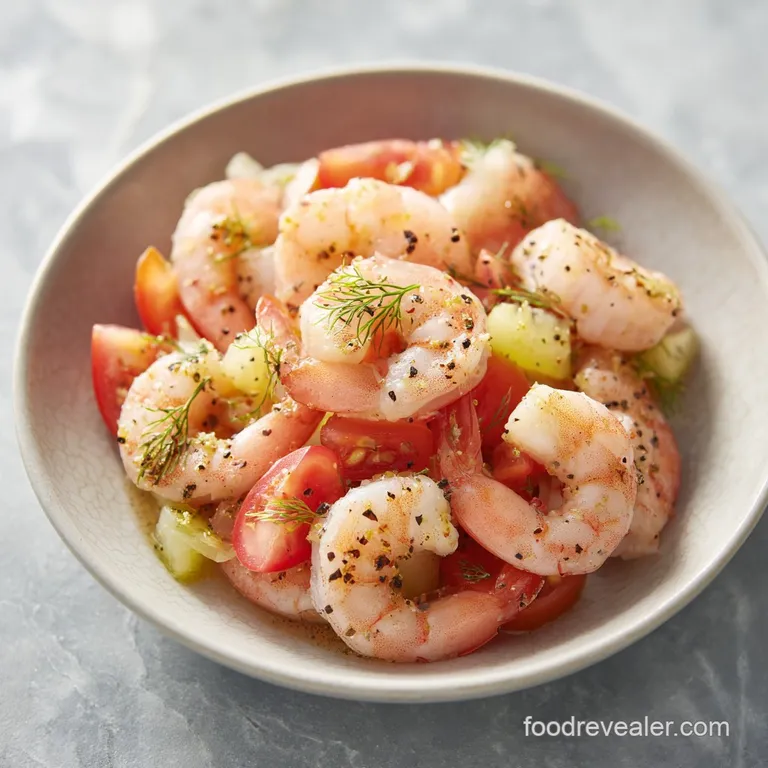 Succulent poached shrimp artfully arranged around a ramekin of zesty cocktail sauce.