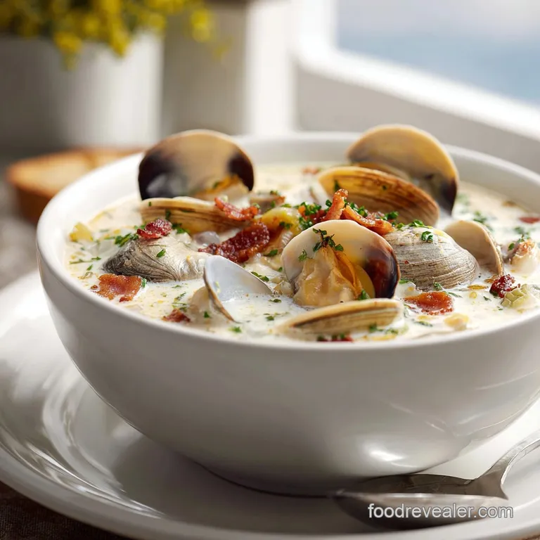 Classic New England Clam Chowder: Velvety and Briny